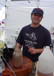 Andy Husbands, chef-owner  of Tremont 647, Sister Sorrel and bbq team leader for the UFO Social Club, named Reserve Grand Champion