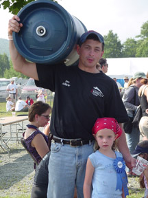 Schier and family at Harpoon Brewery