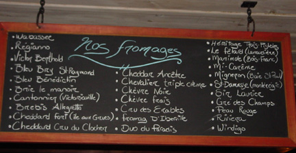 Cheese board, Fourquet Fourchette's "broutique"