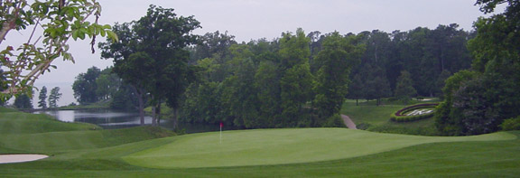 The view from Eagles Tavern at the golf club, Kingsmill Resort